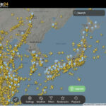 全世界の航空機の位置を追跡する！（frightradar24）