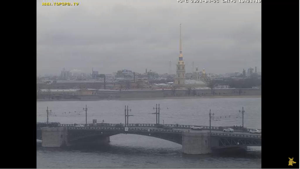 サンクトペテルブルクの様子をライブカメラで確認する！