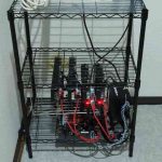 マイニング用のマシンのリグをメタルラックで組立てる！