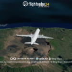 Flightradar24で離島の上空を飛行する!(大島)