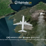 Flightradar24で離島の上空を飛行する!(桜島)