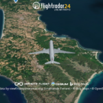 Flightradar24で離島の上空を飛行する!(種子島)